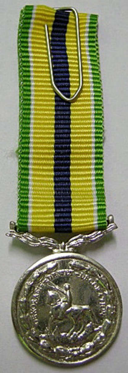 Miniature De Wet Decoration Marked Silver