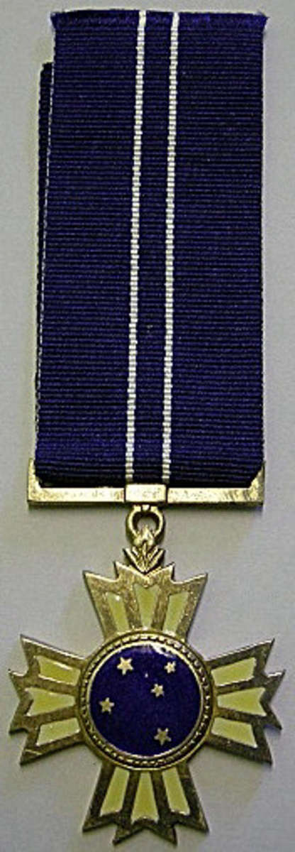 Medal Southern Cross Decoration Full Size Marked Silver Numbered Matthysen 1b