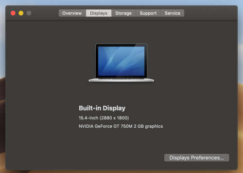 MacBook Pro 15 inch Late 2013