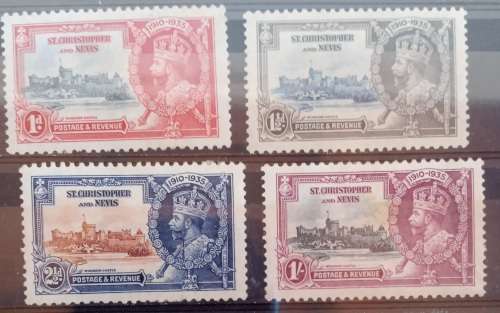 1935 St Christopher and Nevis Jubilee set MLH