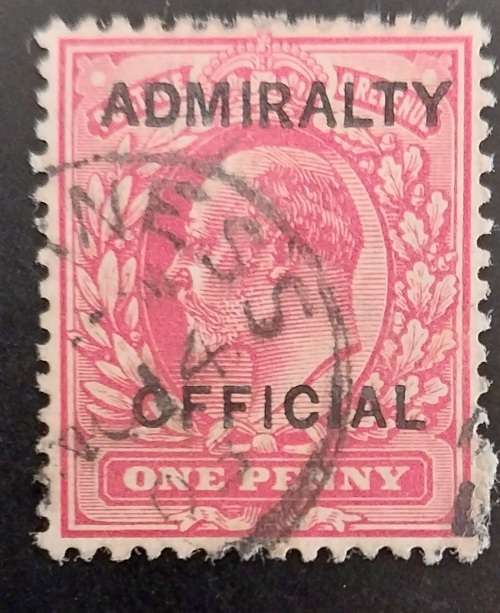 1903 Great Britain KEVII Admiralty Official 1d catalogue R500