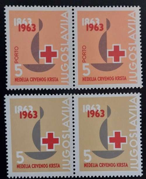 1963 Yugoslavia Red Cross full set in pairs