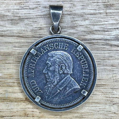 ZAR Paul Kruger Delagoa Bay Railway Festivities Pendant (Mintage: Only 1000!) with Silver .925 Chain