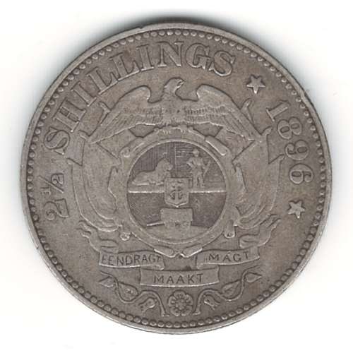 1896 ZAR 2.5 SHILLINGS