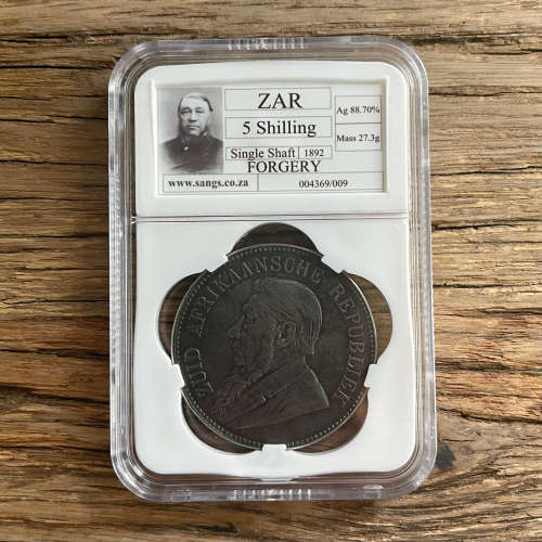 1892 ZAR 5 SHILLINGS (Single Shaft) - SANGS `FORGERY`