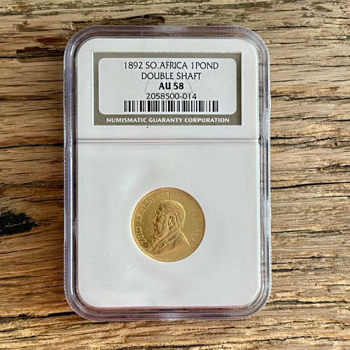 1892 ZAR POND (Double Shaft) - NGC AU58