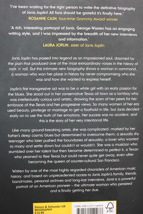 Janis, Her Life and Music by Holly George-Warren