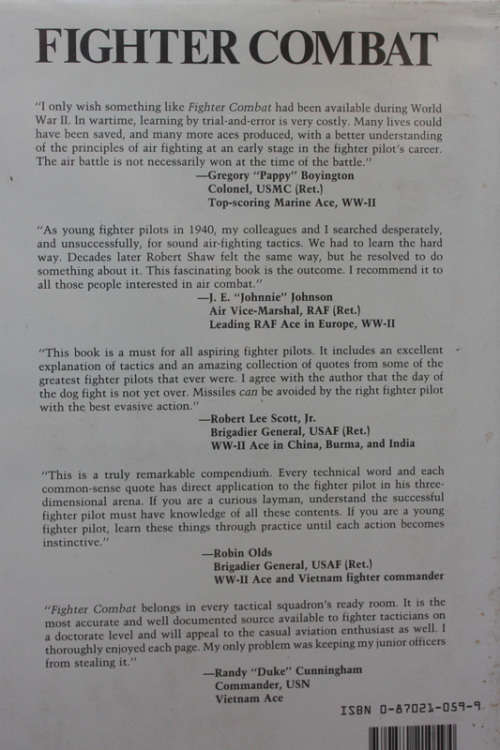 Fighter Combat: Tactics and Maneuvering by Robert L Shaw