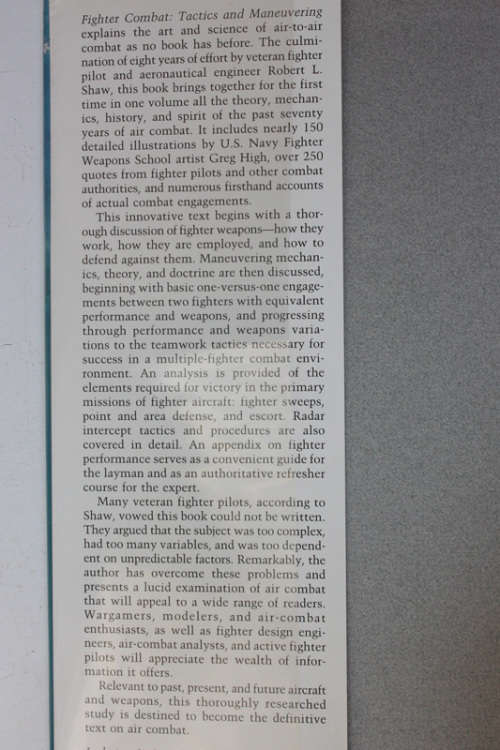 Fighter Combat: Tactics and Maneuvering by Robert L Shaw