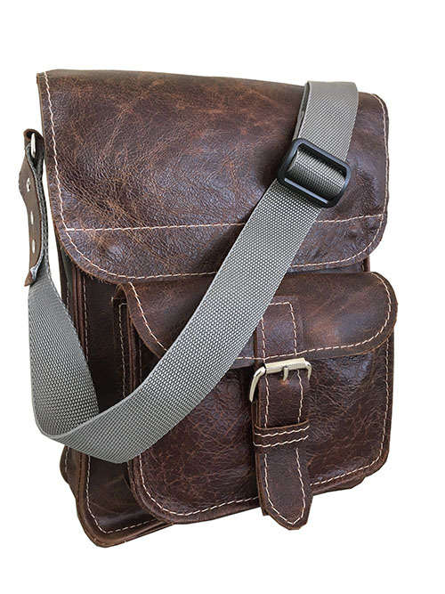 Genuine Leather Unisex Handmade Shoulder Messenger Bag,Cross body for 14" Laptop,Ipad,Tablet Handbag