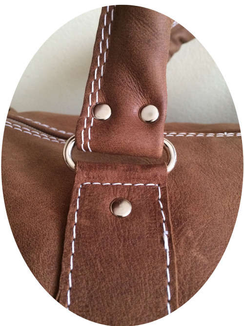 100% Genuine Leather High Quality Handcrafted Duffel, Travel, Gym Bag - Unisex - Dark Brown Colour