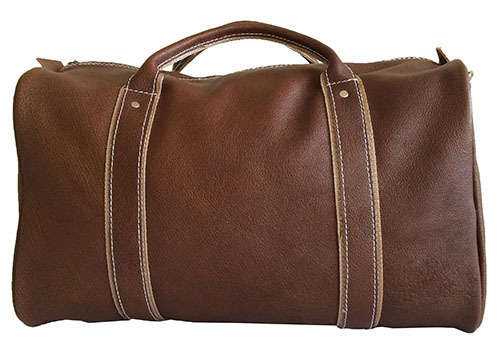 100% Genuine Leather High Quality Handcrafted Duffel, Luggage, Travel, Gym Bag - Unisex