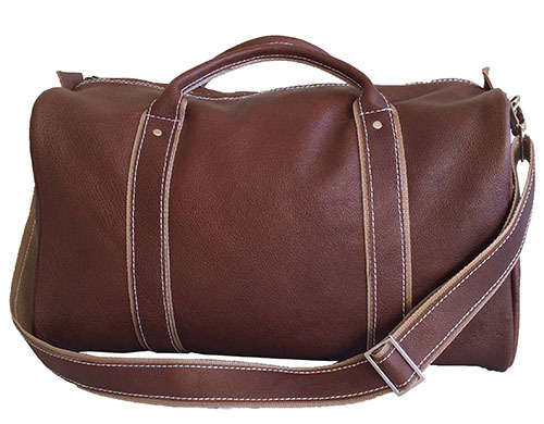 100% Genuine Leather High Quality Handcrafted Duffel, Luggage, Travel, Gym Bag - Unisex