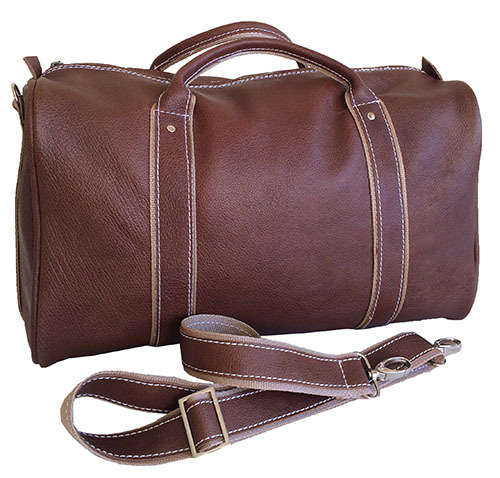 100% Genuine Leather High Quality Handcrafted Duffel, Luggage, Travel, Gym Bag - Unisex