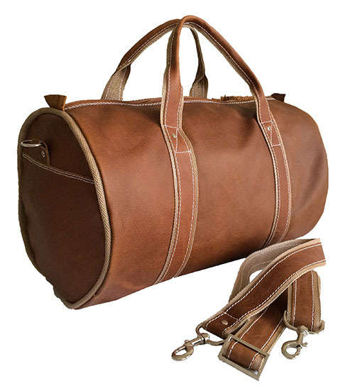 100% Real Leather Duffel Bag, High Quality Handcrafted Luggage, Travel, Gym, Weekender Bag , Unisex