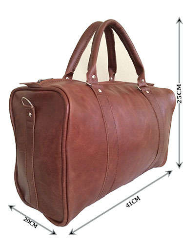 100% Genuine Leather High Quality Handcrafted Duffel, Luggage, Travel, Gym Bag - Unisex