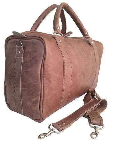 100% Genuine Leather High Quality Handcrafted Duffel, Luggage, Travel, Gym Bag - Unisex
