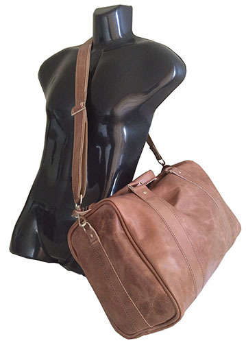 100% Genuine Leather High Quality Handcrafted Duffel, Luggage, Travel, Gym Bag - Unisex