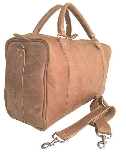100% Genuine Leather High Quality Handcrafted Duffel, Luggage, Travel, Gym Bag - Unisex