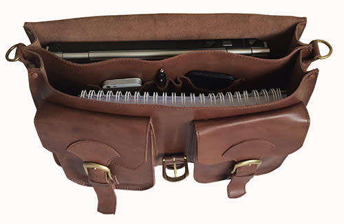 Genuine Leather Briefcase,Handbag Fits 15,6 Inch Laptop, Apple, iPad, Mac book, Computer & Tablet