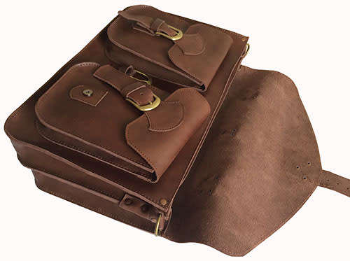 Genuine Leather Briefcase,Handbag Fits 15,6 Inch Laptop, Apple, iPad, Mac book, Computer & Tablet