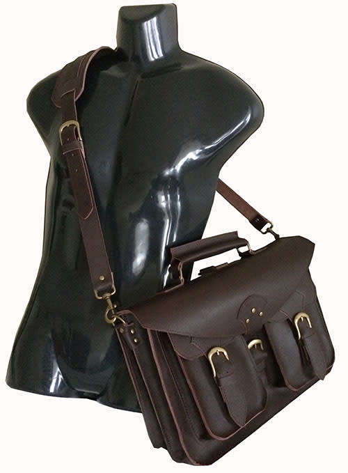 Genuine Leather Briefcase,Handbag Fits 15,6 Inch Laptop, Apple, iPad, Mac book, Computer & Tablet