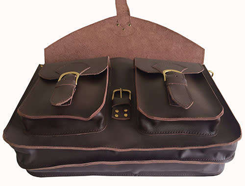 Genuine Leather Briefcase,Handbag Fits 15,6 Inch Laptop, Apple, iPad, Mac book, Computer & Tablet