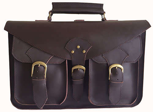 Genuine Leather Briefcase,Handbag Fits 15,6 Inch Laptop, Apple, iPad, Mac book, Computer & Tablet