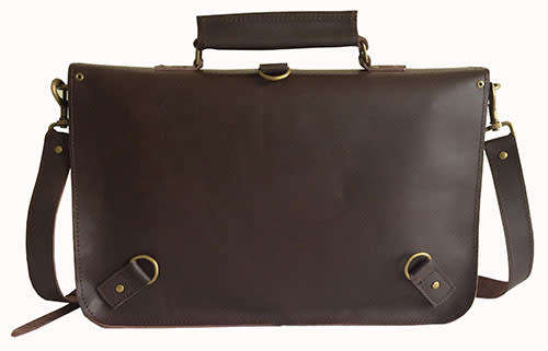 Genuine Leather Briefcase,Handbag Fits 15,6 Inch Laptop, Apple, iPad, Mac book, Computer & Tablet