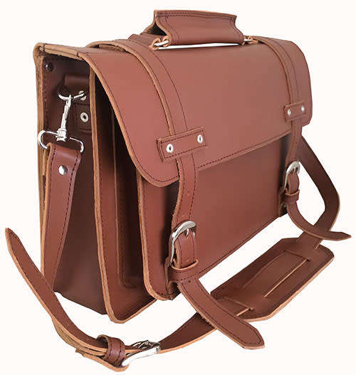 Genuine Leather Briefcase,Handbag Fits 15 Inch Laptop, Apple, iPad, Mac book, Computer & Tablet