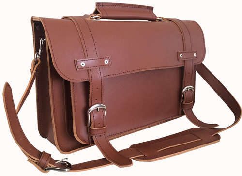 Genuine Leather Briefcase,Handbag Fits 15 Inch Laptop, Apple, iPad, Mac book, Computer & Tablet