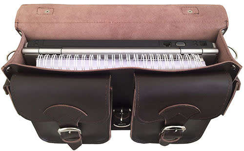 100% Leather Briefcase,Handbag, Laptop, Apple Mac book, Computer Tablet. Available on 14" & 15"