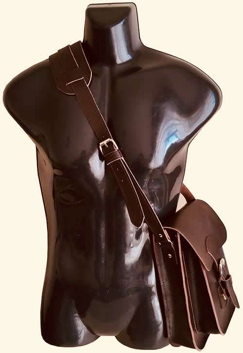 Real Leather Unisex Handmade Shoulder Messenger Bag,Cross body, Handbag fits iPhone, Tablet, Apple