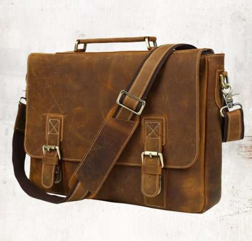 Full Grain Leather 14 Inch Laptop,Messenger Bag, Cross body, Handbag , Apple, iPad, Macbook