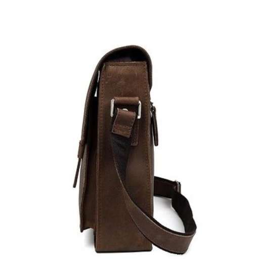 Real Leather Unisex Handmade Shoulder Messenger Bag,Cross body, Handbag fits iPhone, Tablet, Apple