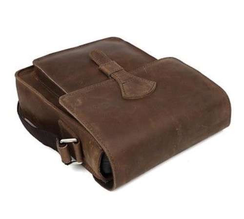 Real Leather Unisex Handmade Shoulder Messenger Bag,Cross body, Handbag fits iPhone, Tablet, Apple