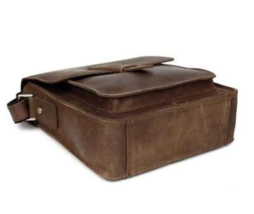 Real Leather Unisex Handmade Shoulder Messenger Bag,Cross body, Handbag fits iPhone, Tablet, Apple