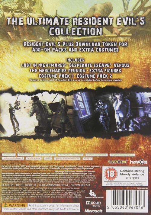 Resident Evil 5 - Gold Edition (Xbox 360)