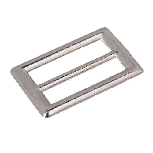 10Pcs Metal Tri-Glide Slides Buckles Kit 38mm, Tri-Glide Slides Square Ring Slide Adjusters Buckles
