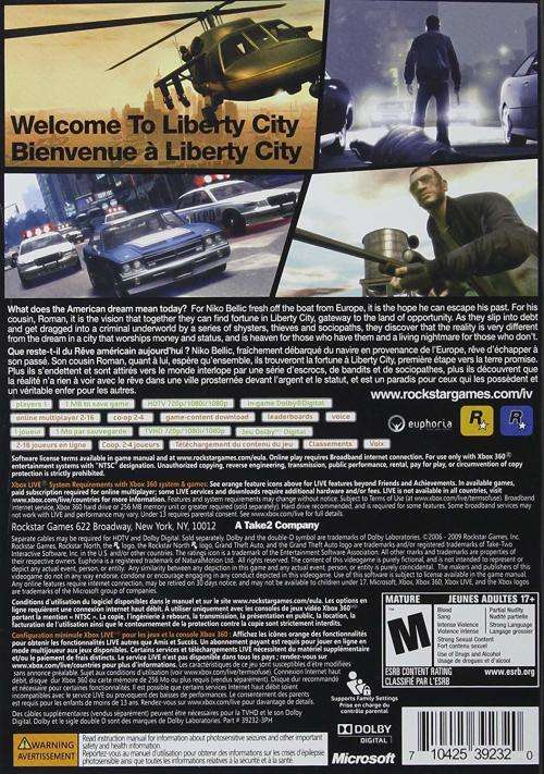 Grand Theft Auto IV (Xbox 360)