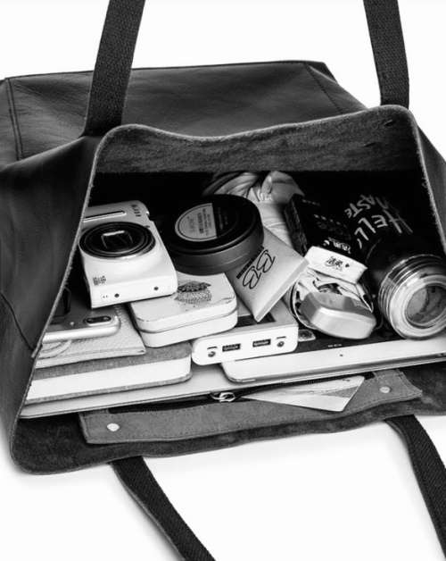 Full Grain Leather Classic Tote Handbag, Shoulder Bag - Black Colour Available