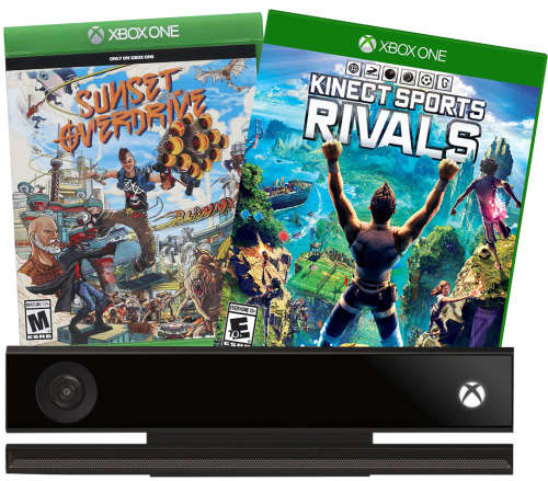 Official Xbox One Kinect Sensor Plus 2 Great Games Bundle - Mint Condition