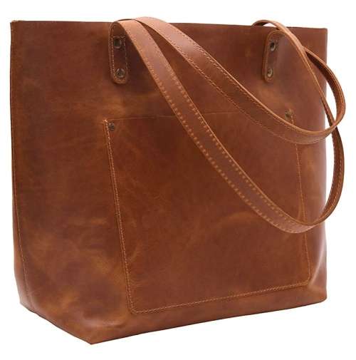 Full Grain Leather Classic Tote Handbag - Add R650 to Upgrade Tote to carry 14 Inch Laptop