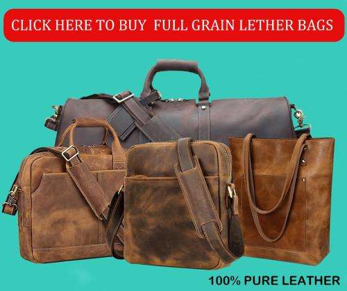 Genuine Leather All In One Messenger Bag - Fits A4 Books and Most Tablets and iPads