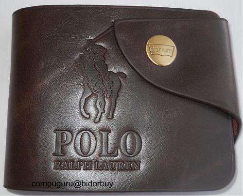 POLO Men's Leather Wallet,holds 5 Credit Cards, Zipped Coin & Notes Compatiment @R1!