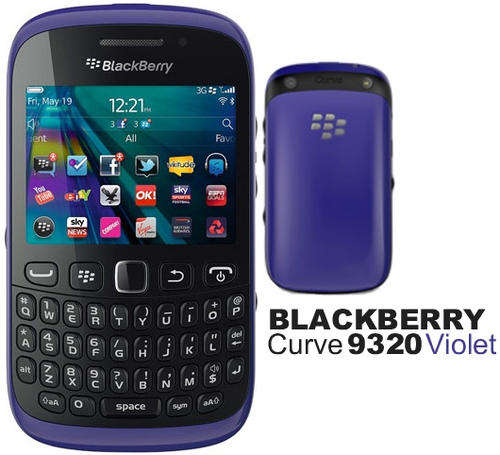 BlackBerry Curve 9320 Violet Smartphone Mobile+2GB Memory Card+protector
