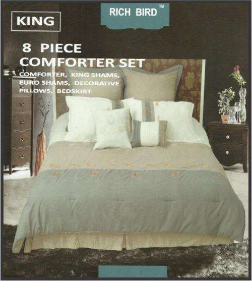 Latest Arrival - Heavy 8 Piece King Size Comforter - You snooze!! You Loose