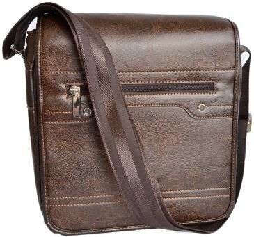Brown Businessmen Bag Messenger Unisex Shoulder Bag Crossbody Bag Handbag
