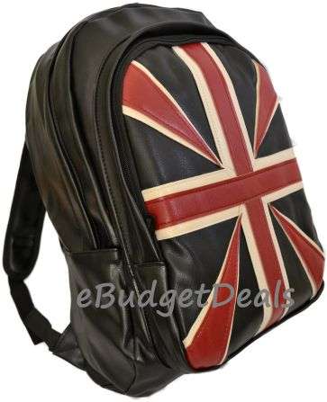 Cute Unisex UK Flag Pattern Campus Backpack Shoulder Bag Schoolbag Handbag fits up to 15,6" Laptop