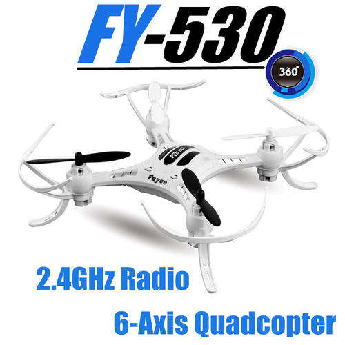 Fayee FY530 4CH-6 Axis 2.4GHz Gyro RC Drone Helicopter Quadcopter with Rechargeable Battery.